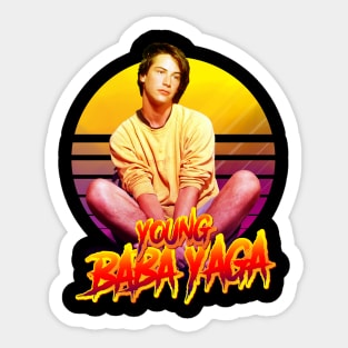 young baba yaga Sticker